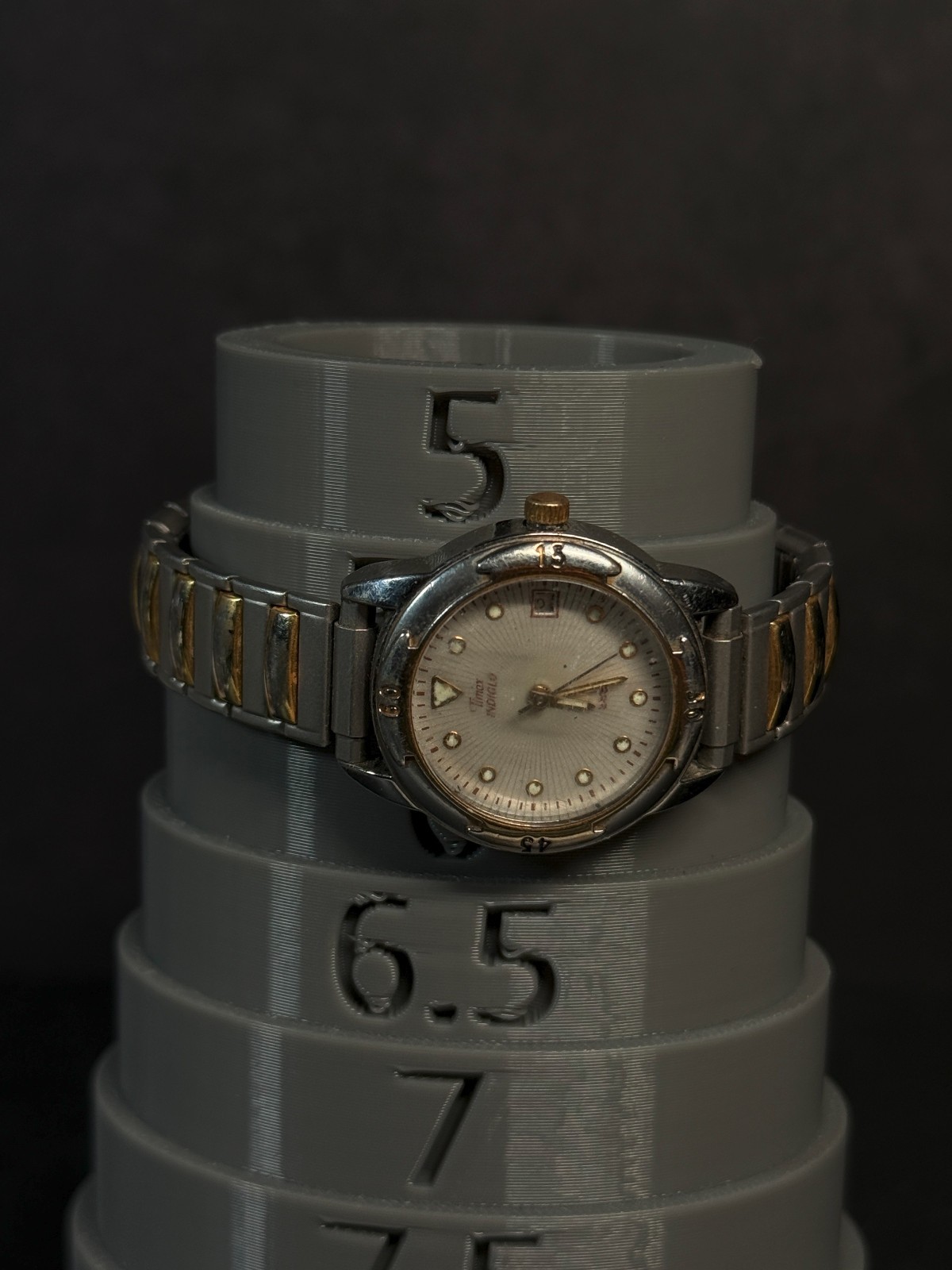 Timex Indiglo Quartz Watch Two Tone Date Water Resistant Philippines CR1216