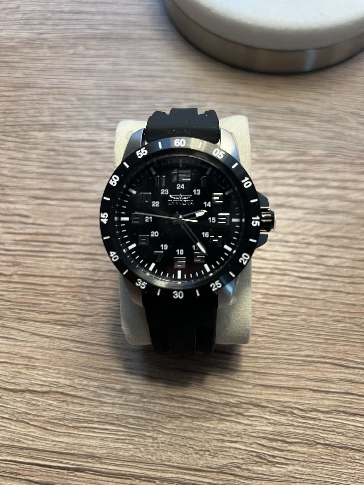 Invicta Iforce Men’s Watch Black Silver And White Black Band