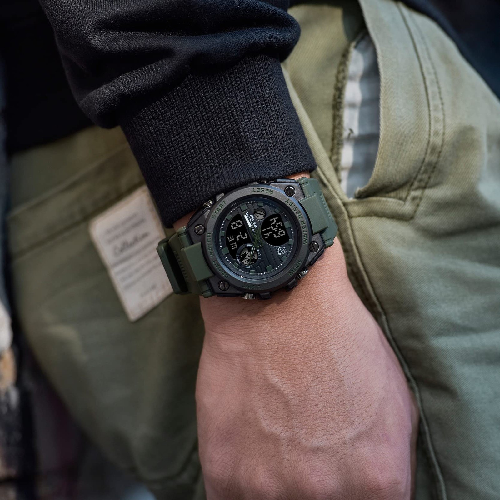 Men’s Watches Sports Outdoor Waterproof Military Watch Date Multi Function