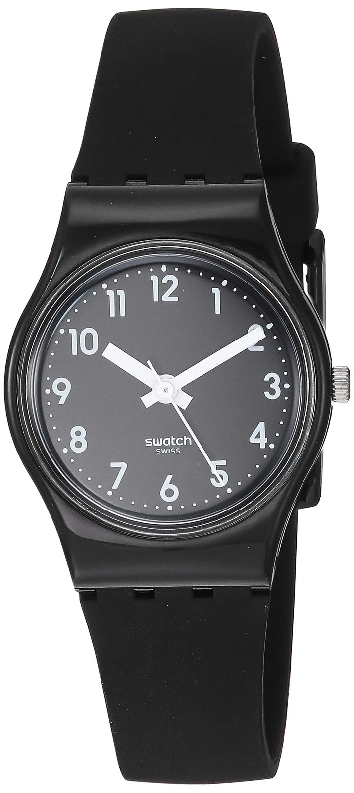 Swatch Lady Womens Watch Casual Polymer Black Quartz Waterproof Lady Black