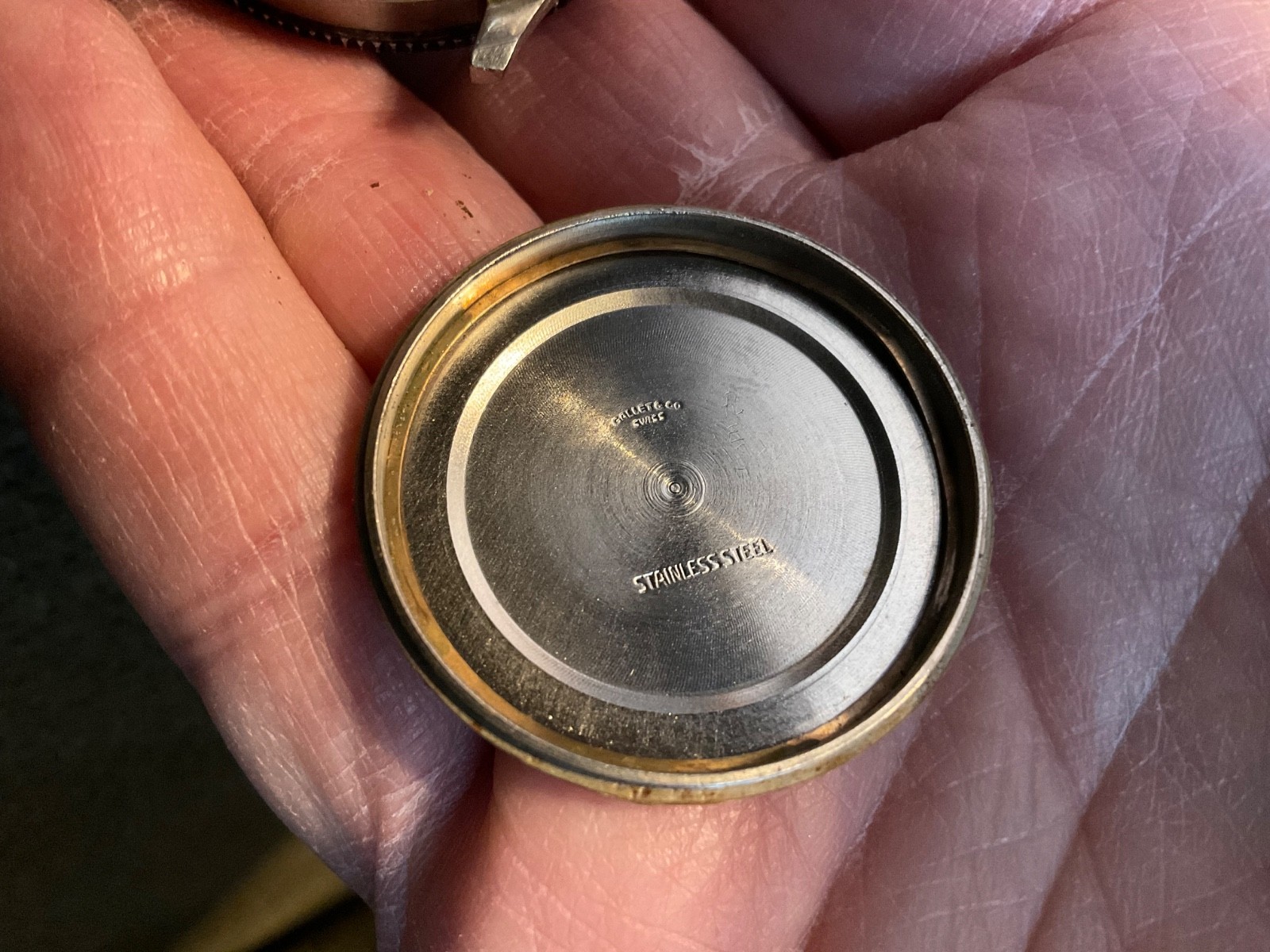 Gallet multichron pilot or race car driver mens chronograph watch valjoux 72 !
