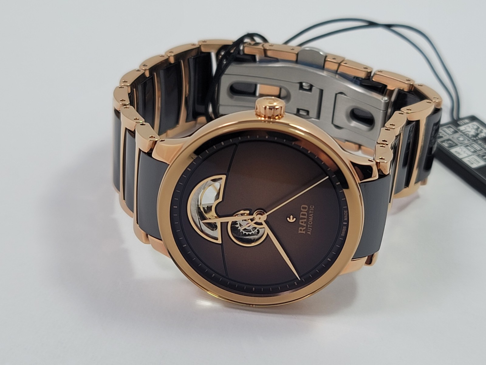 Rado Centrix SWISS Automatic Open Heart Ceramic Two Tone Men’s Watch R30013302