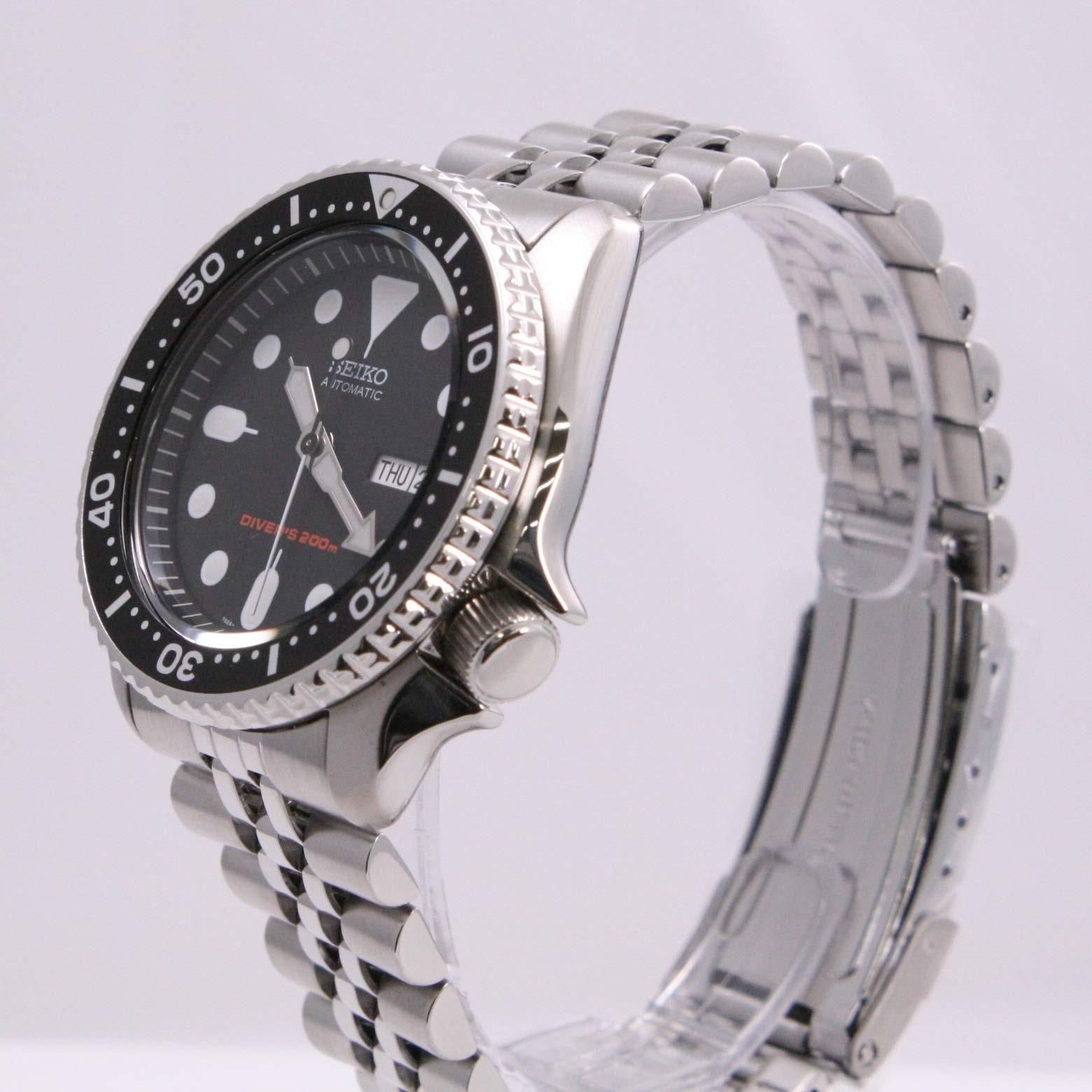 SEIKO SKX007K2 Black Boy Automatic Diver 200m 7S26 Black Dial Men’s Watch
