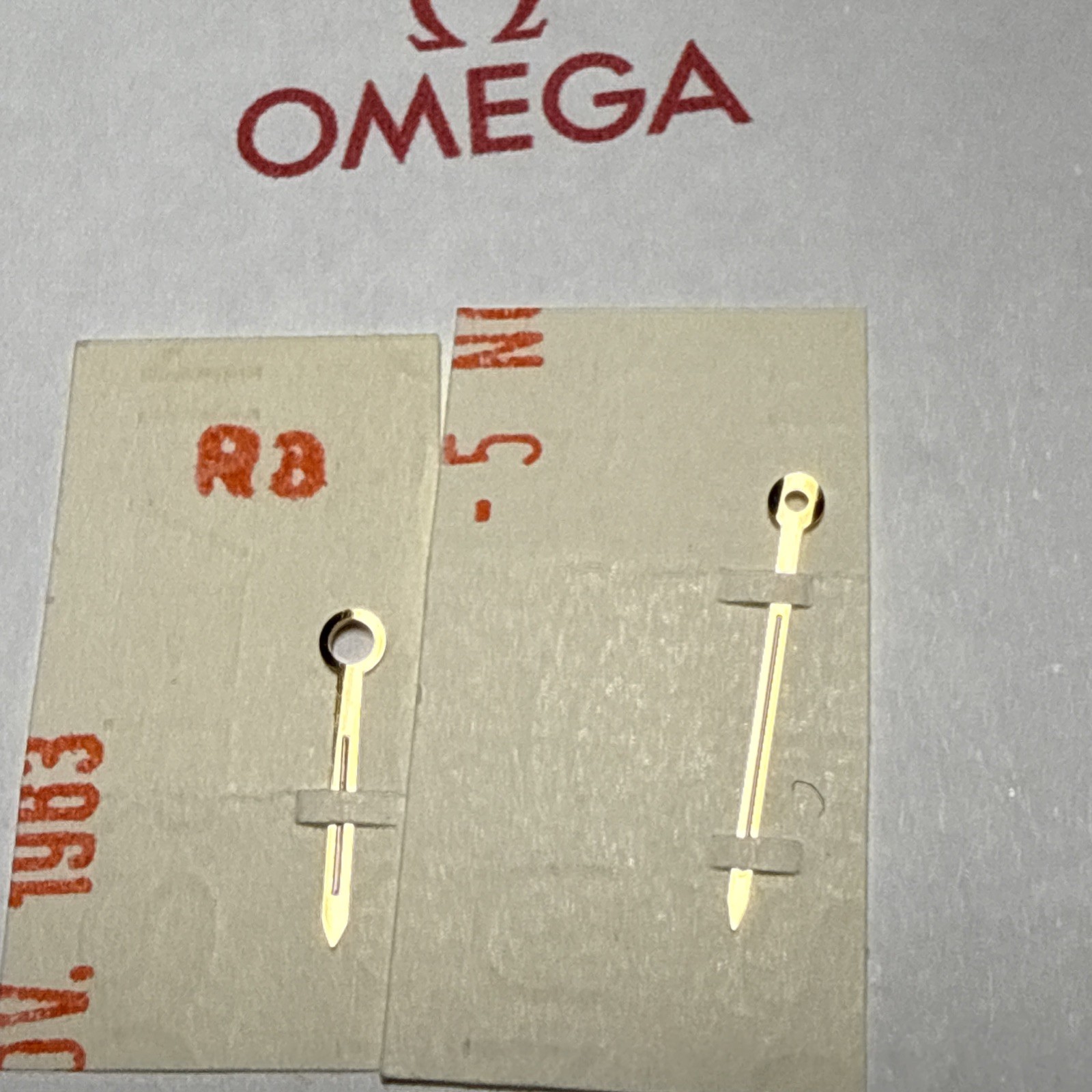 Omega Seamaster Hr & Min Domed Gold Color Dauphine Hands 11mm to the center hole