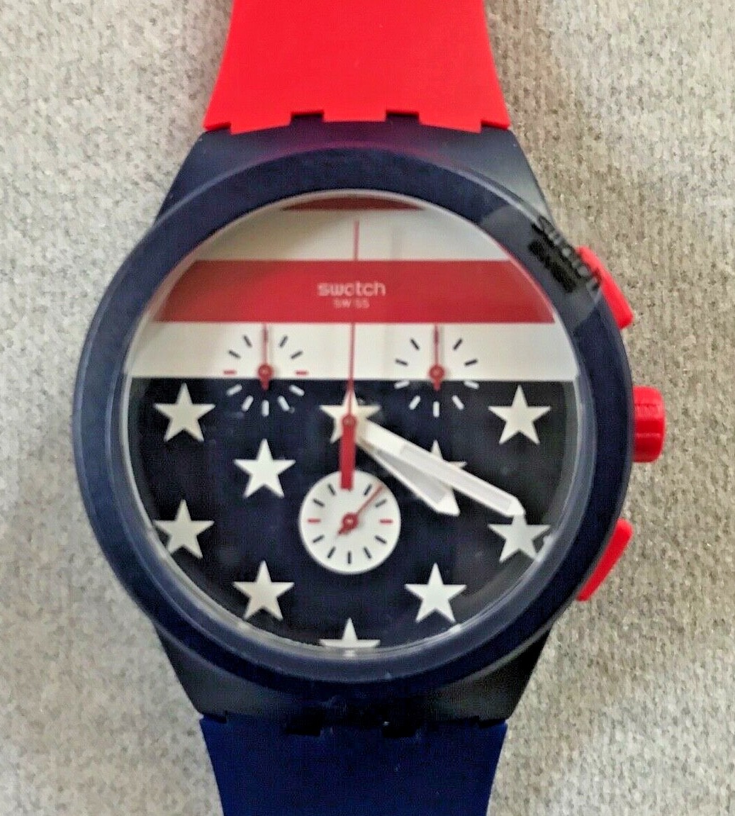 Swatch USA Olympic Special – Stars & Stripes – Chronograph – SUSZ101 – 2016