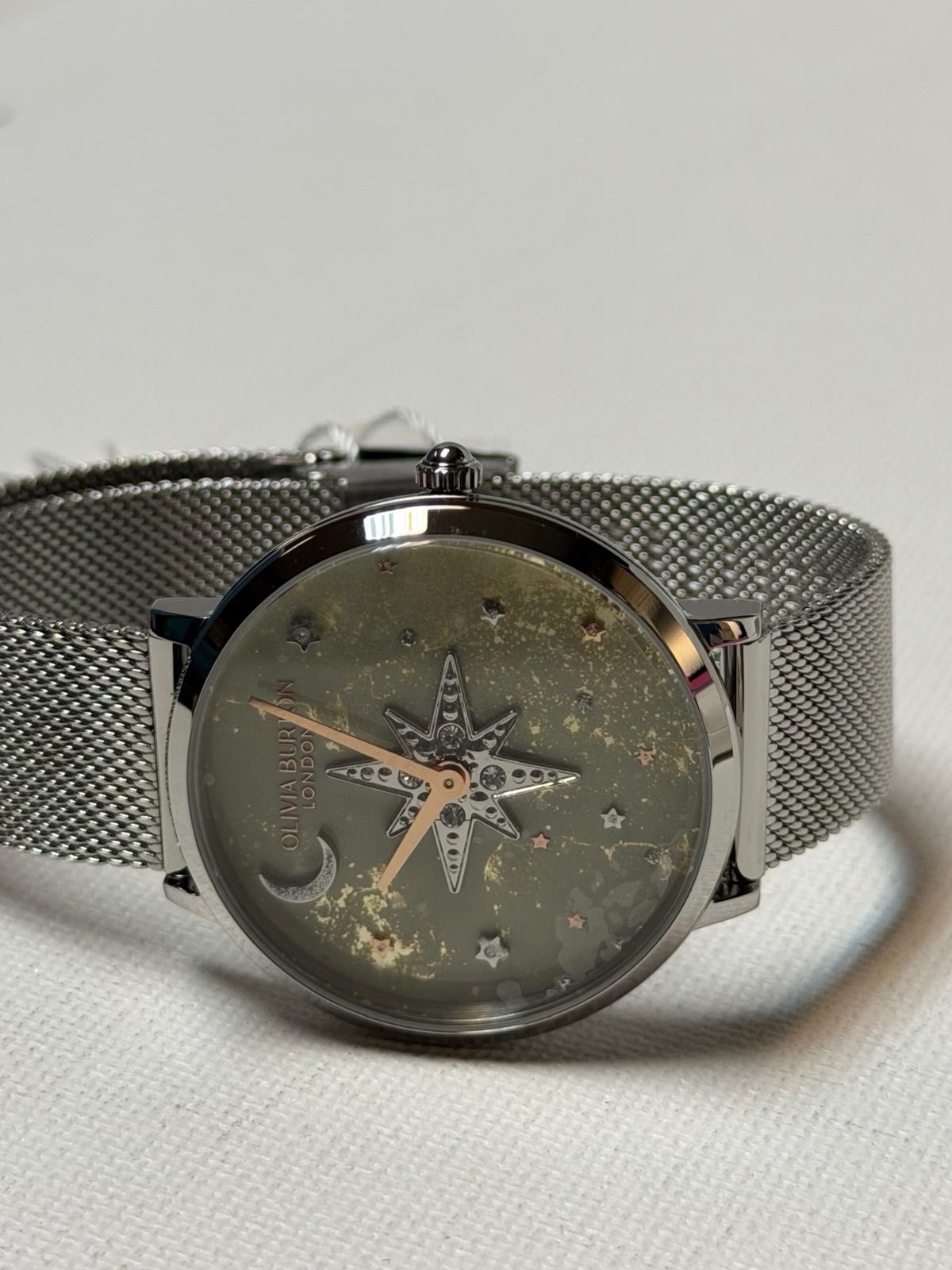 Olivia Burton Celestial Silver Bracelet Watch OB1433141235 3BAR Japan