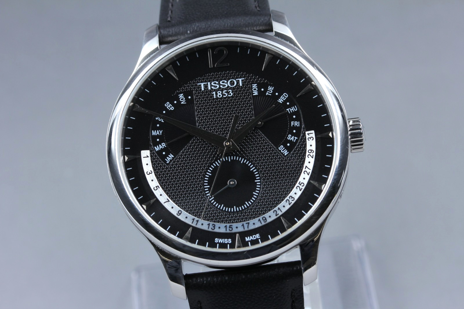 [N MINT] TISSOT Tradition Perpetual Calendar T063637A Black Quartz Men’s Watch