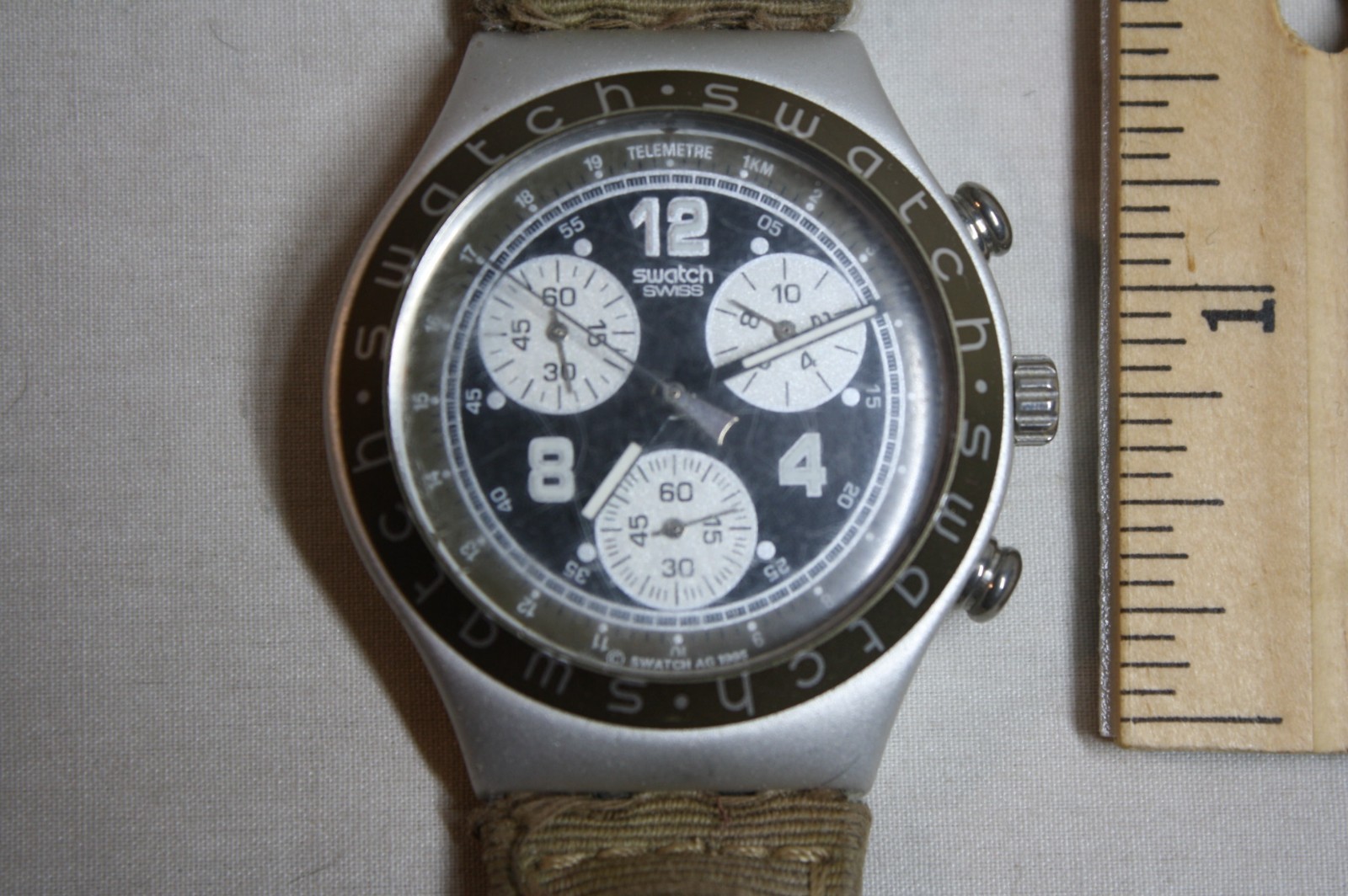 Swatch Irony Chronograph Watch Working New Battery!