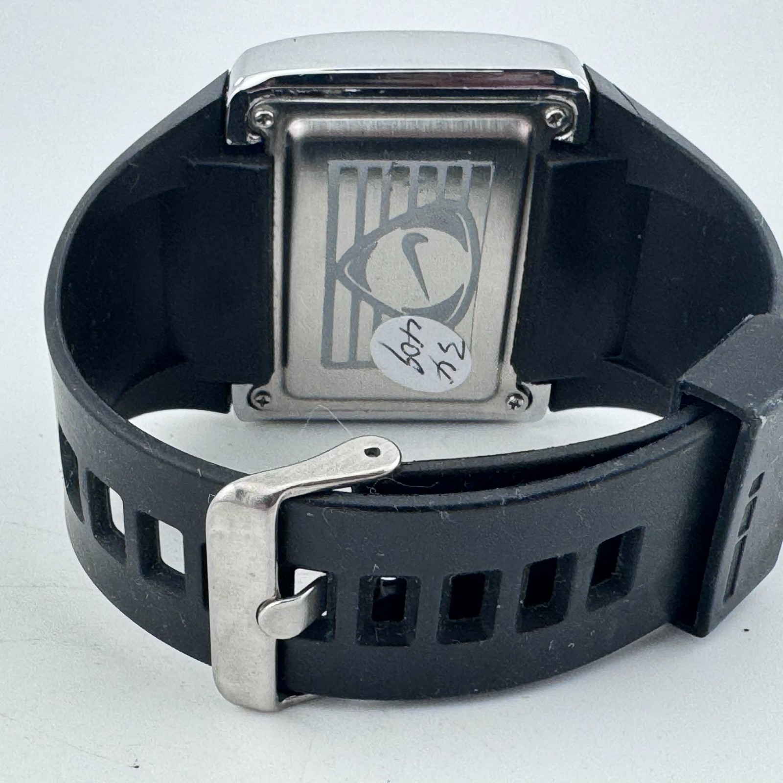 48″ Men Silver Black Rectangle Touch Red LED Digital Quartz Watch New Battery