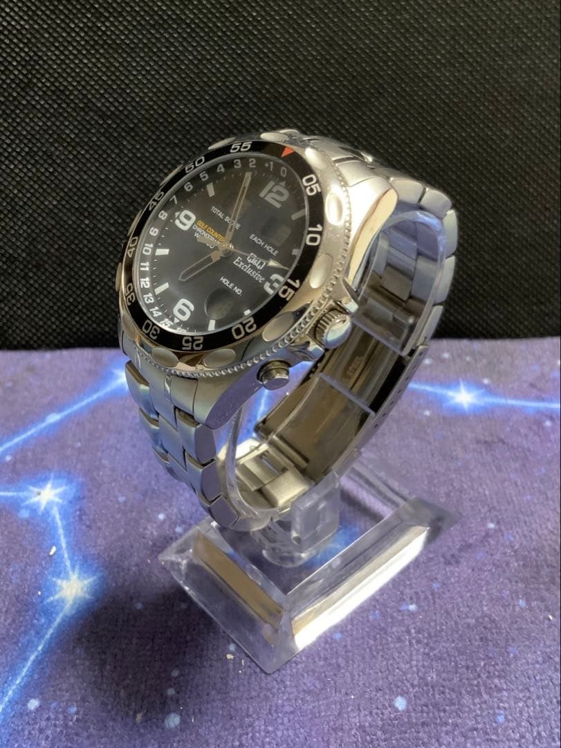 CITIZEN Q&Q Exclusive T024J205 Digital Analog Silver Watch