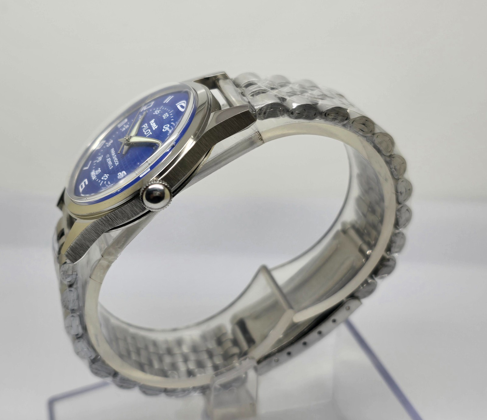 Refurbished Automatic Men’s Watch Day Date | Classic Vintage Style | Steel Strap