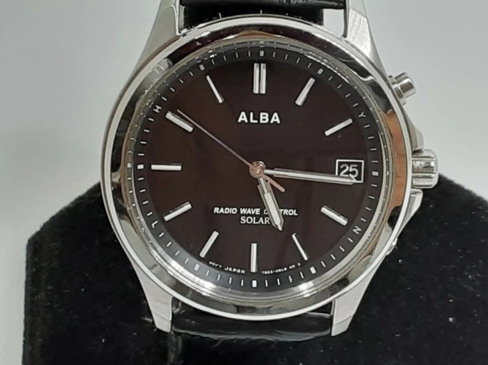 SEIKO Alba Solar Radio Controlled Watch 7B52-0AT0 Used