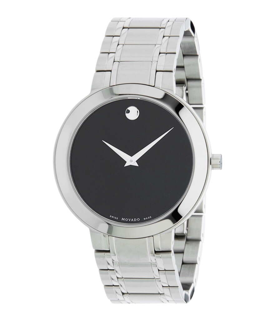 Brand New Movado Men’s Stiri Black Dial Stainless Steel Watch 0607277