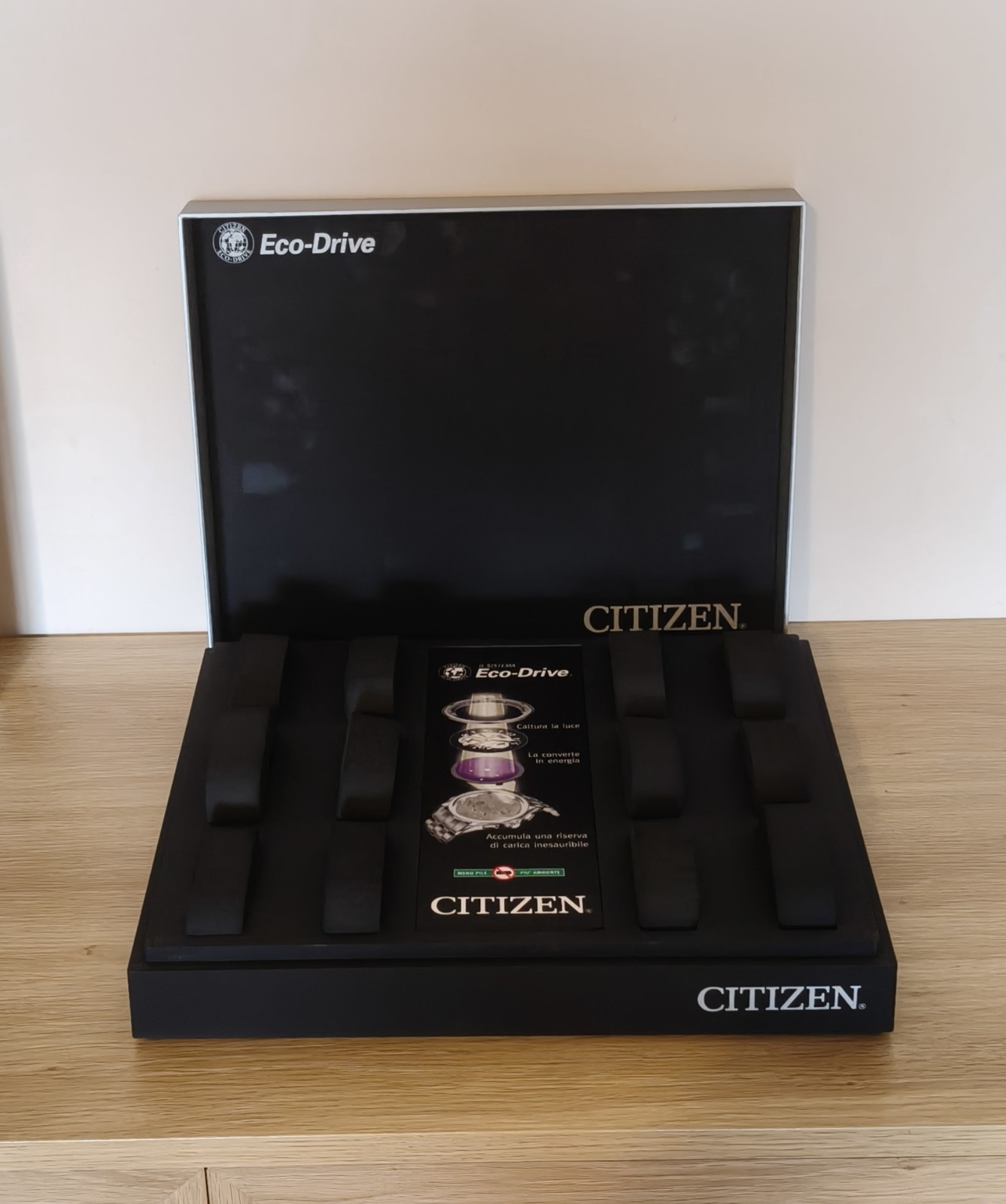 CITIZEN ECO-DRIVE PROMASTER MULTIPLE x12 WATCH BOX WATCH BOX DISPLAY HOLDER NOS!
