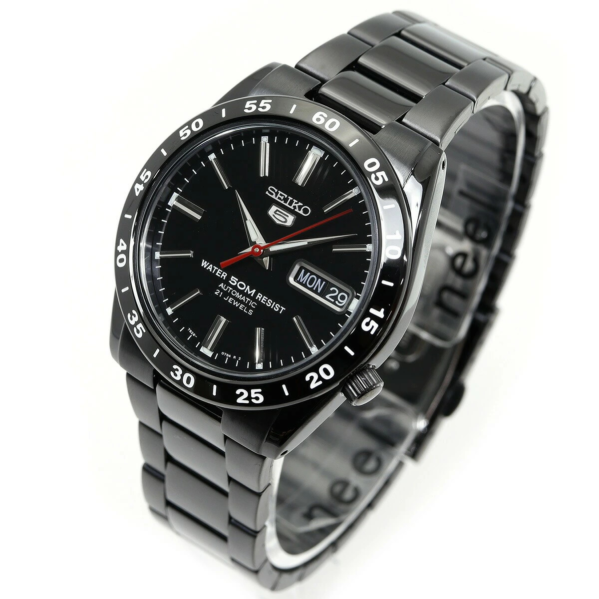 Seiko Five Reimport Men’s Watch Black Lightning Automatic SNKE03K1