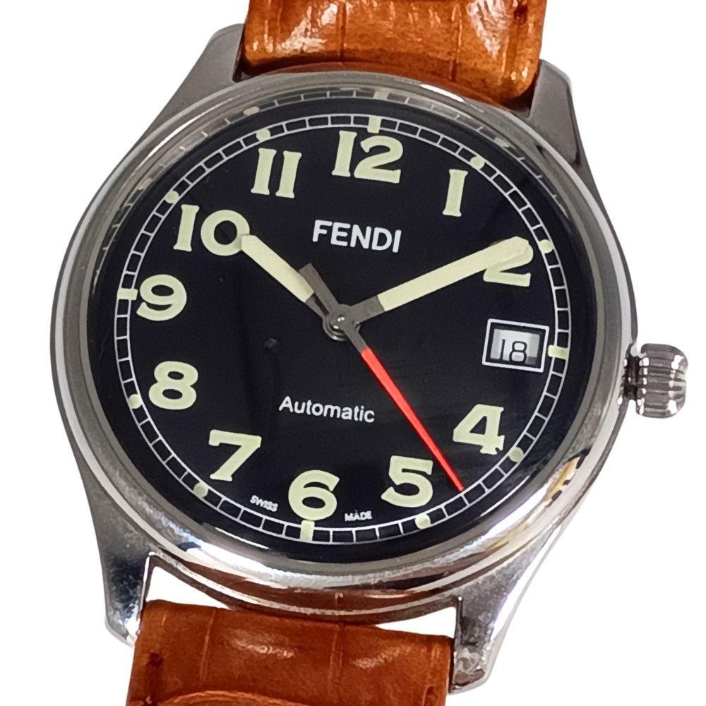 Fendi 200G date skeleton back automatic men’s wristwatch C1261