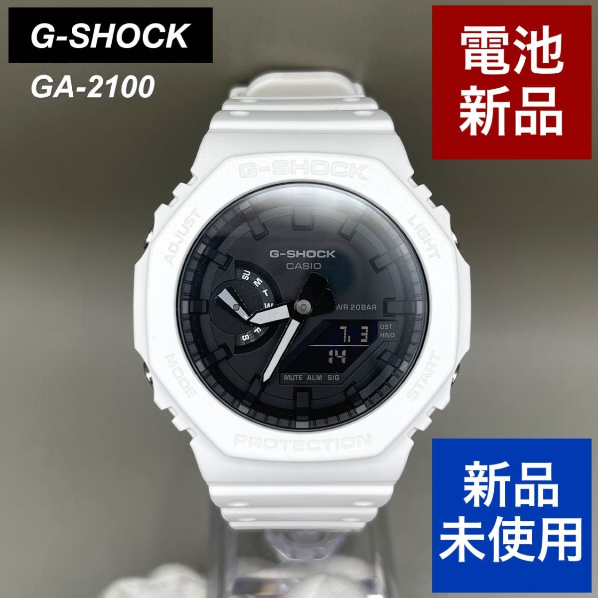 Casio G-SHOCK GA-2100-7AJF White Black Watch