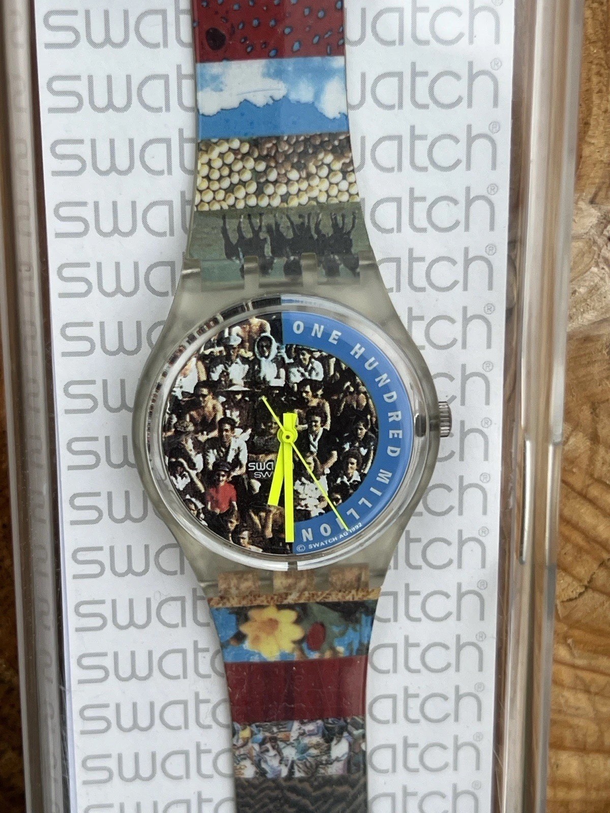 A Superb 1992 Swatch Quartz Watch GZ126 ‘WATCH PEOPLE’, Working, Boxed, Papers