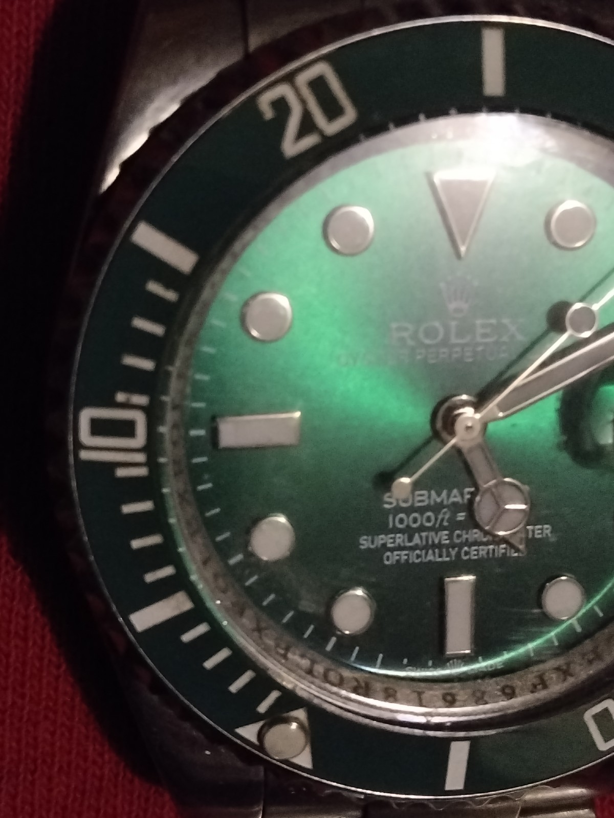 Rolex Submariner Date 41mm Green Dial/Bezel Stainless 2 Tone Bracelet