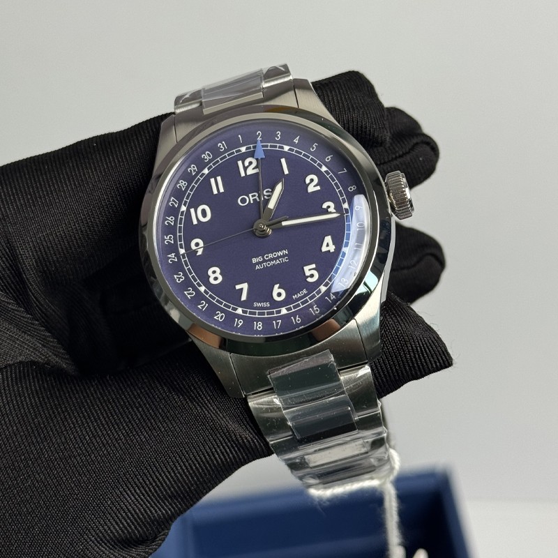 Oris Big Crown Pointer Date 40mm Purple Dial Watch 01 754 7798 4068-07 8 20 06