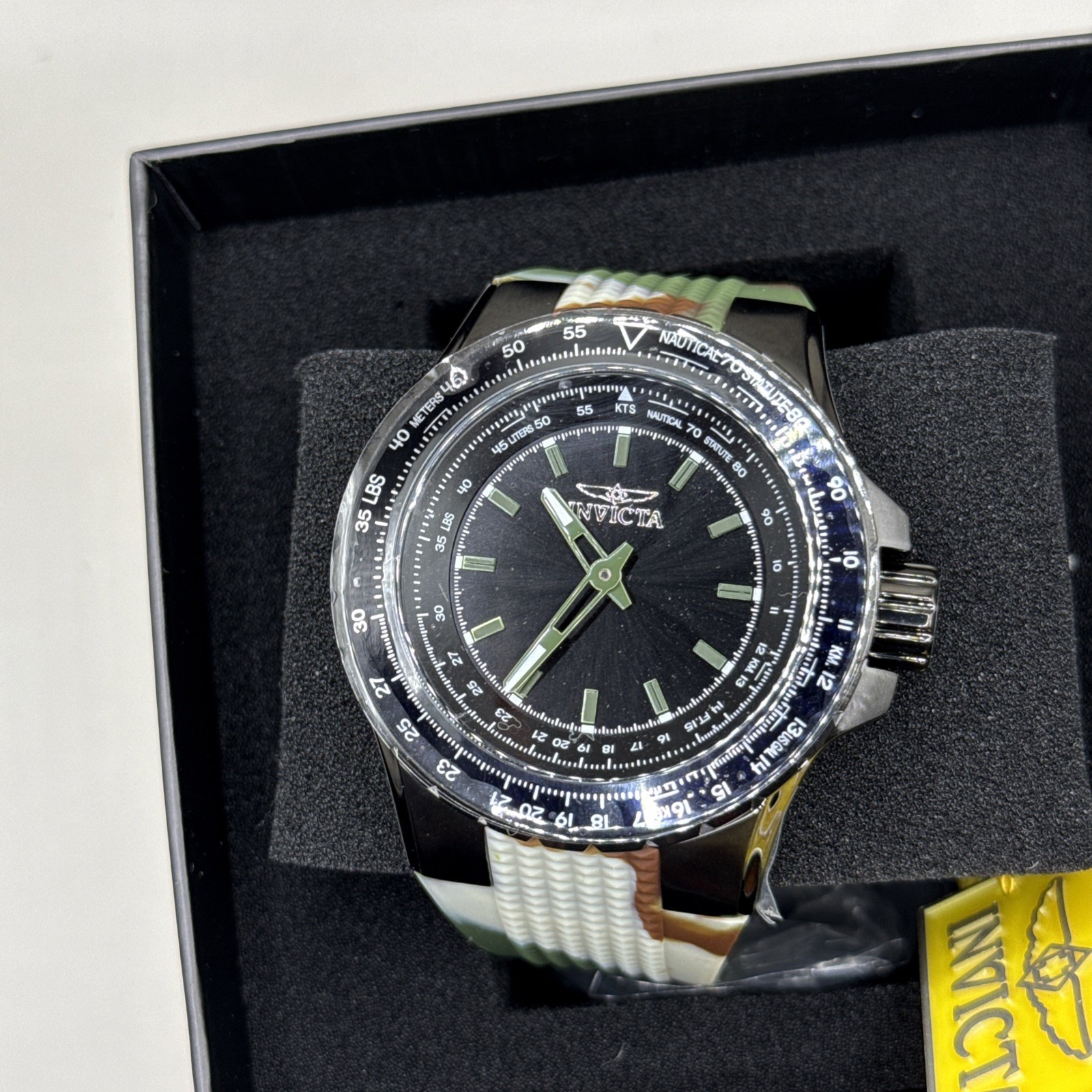 Brand New Invicta Aviator Men’s Watch – 50mm, Camouflage (49666)
