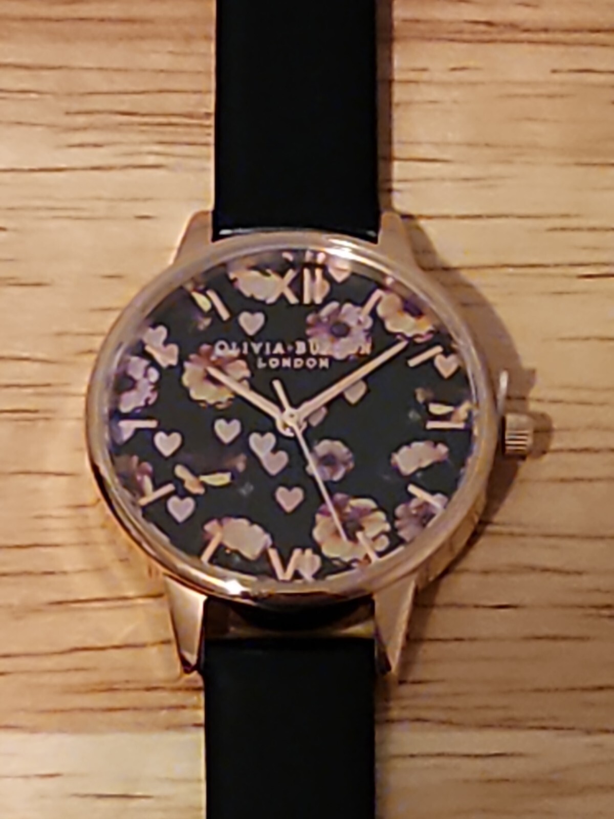 Olivia Burton Watch. New Midi Night Garden Vegan friendly wristband.