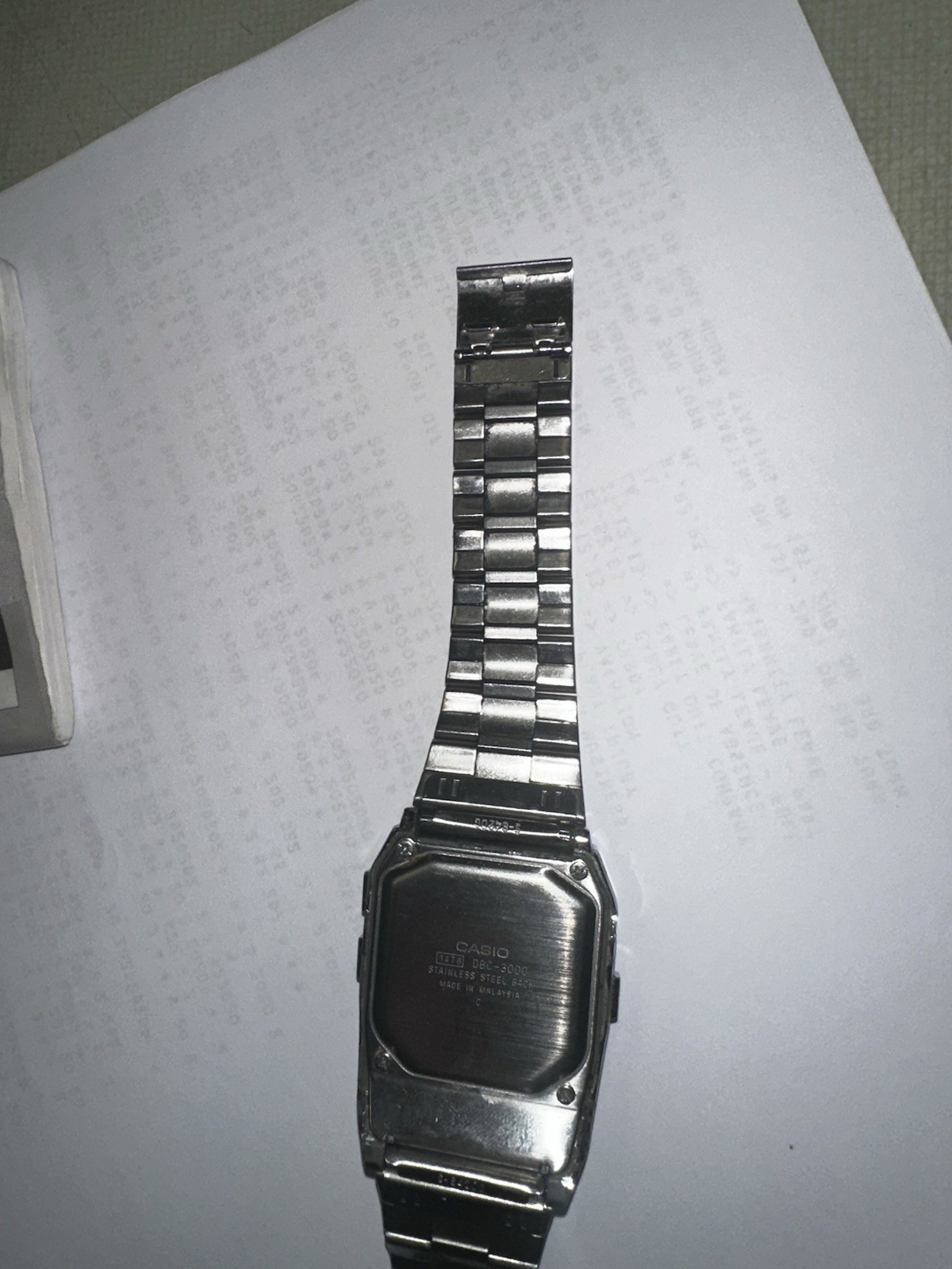Casio Data Bank 300 Digital Calculator Watch Alarm Stopwatch Illuminator Manual