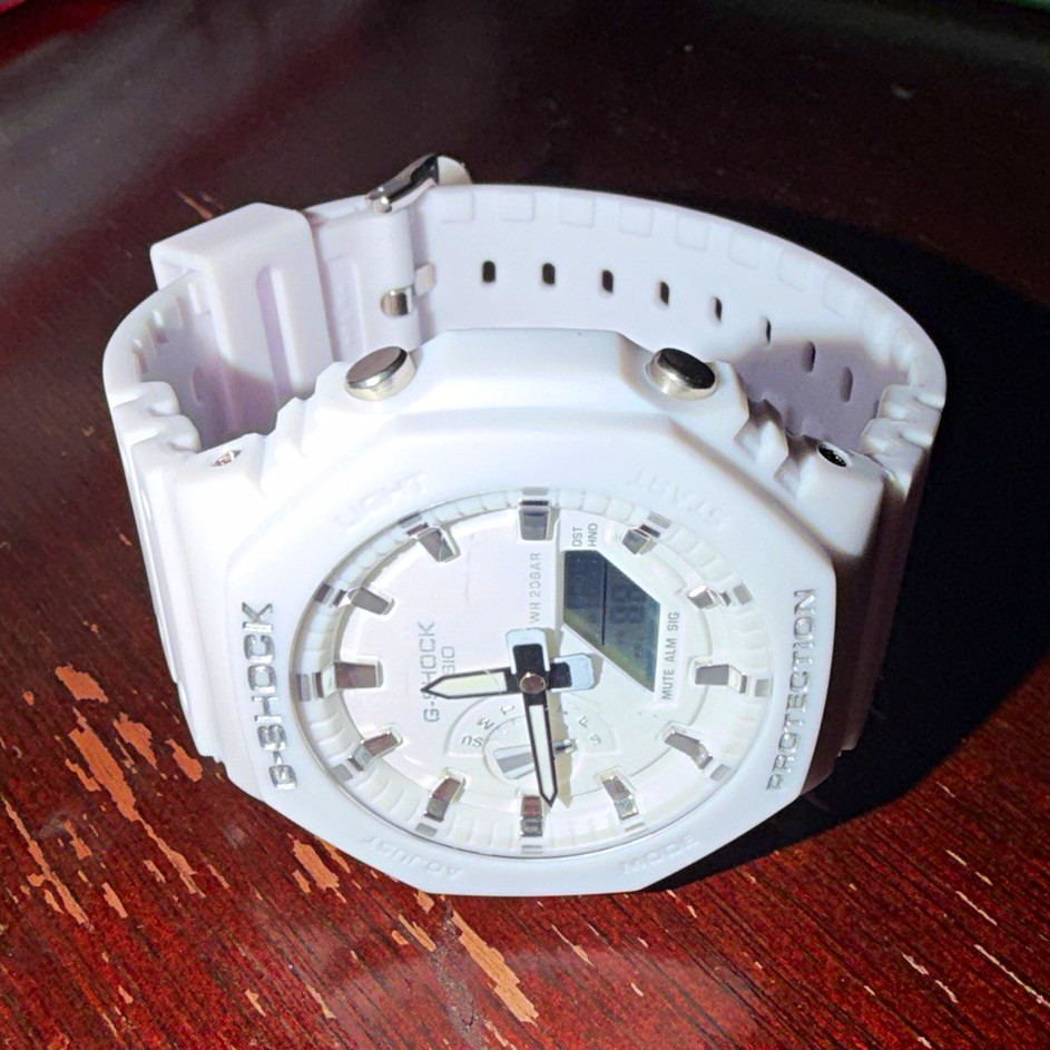 G-SHOCK GA-2100 Shock-Resist Analog/Digital White Resin 200m 45mm