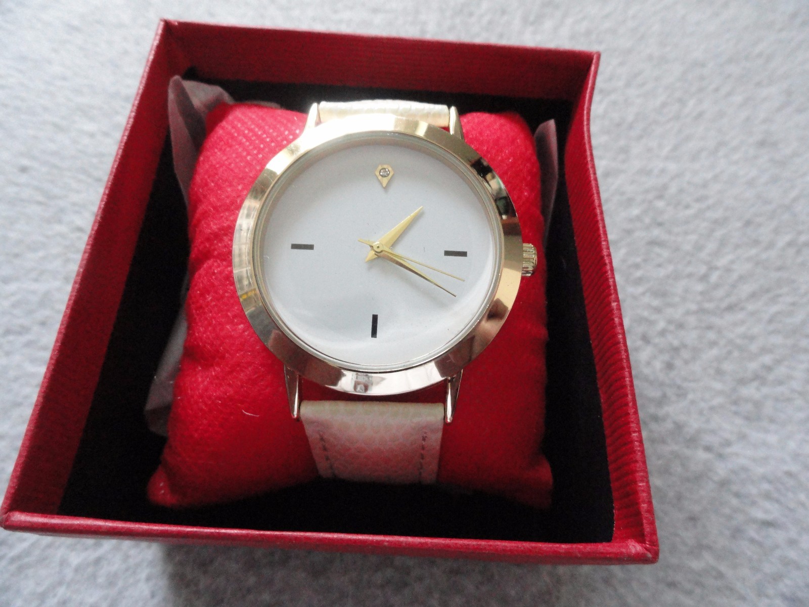 New Old Stock Quartz Watch with an Off White Band