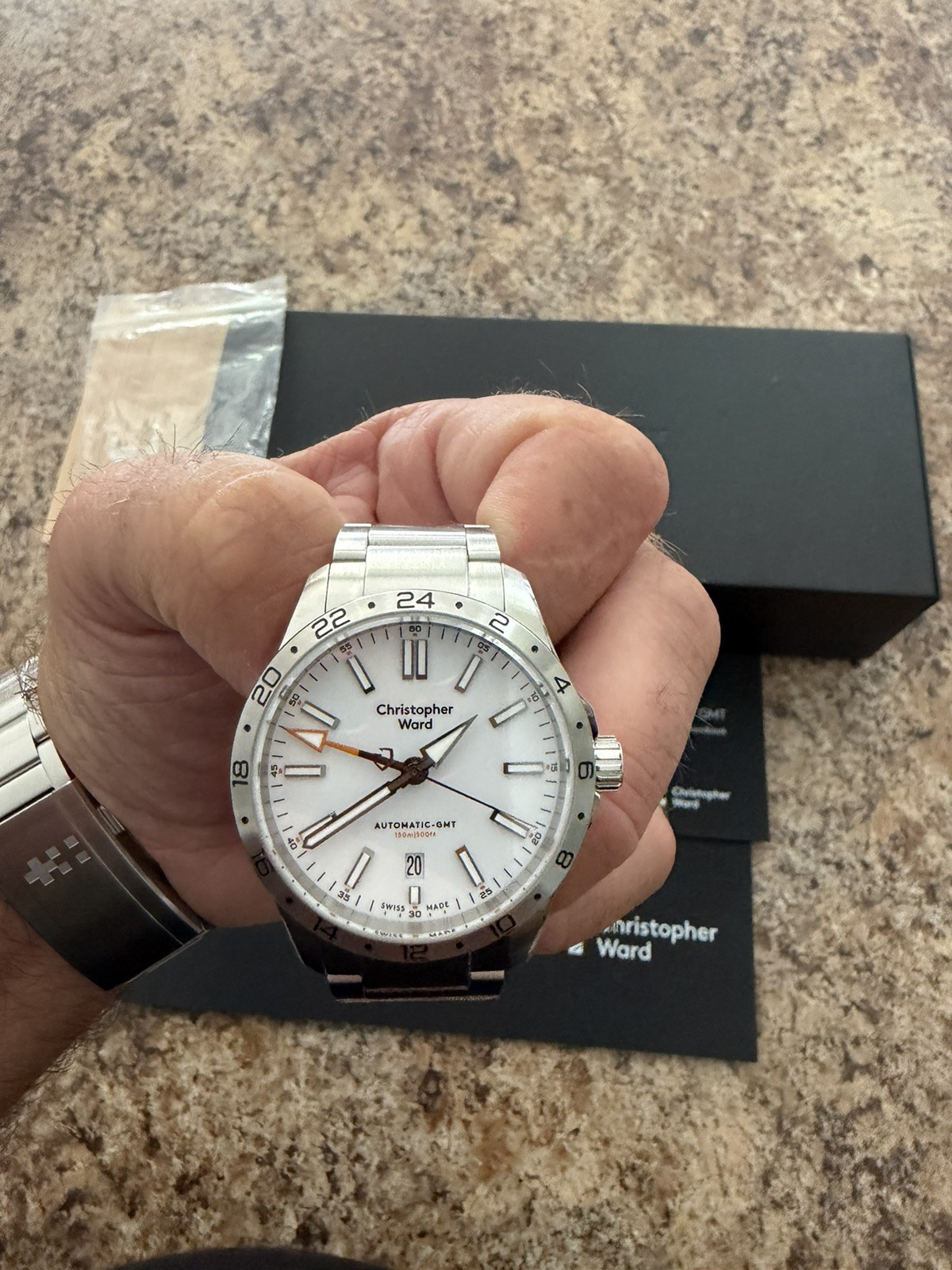 christopher ward c63 sealander gmt 39mm 2021 with warranty til Oct 26’