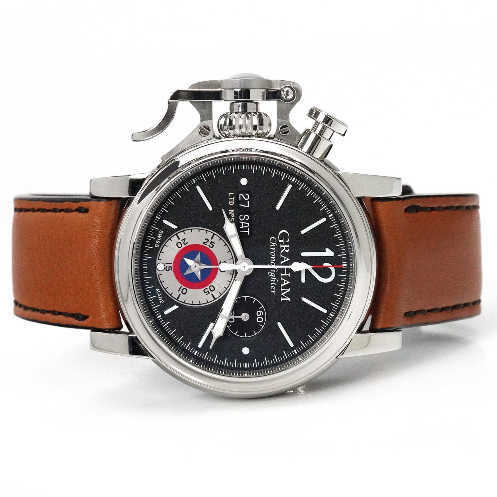 Graham Chronofighter Vintage Captain America 2CVAS.B14A.L128S Limited Wristwatch