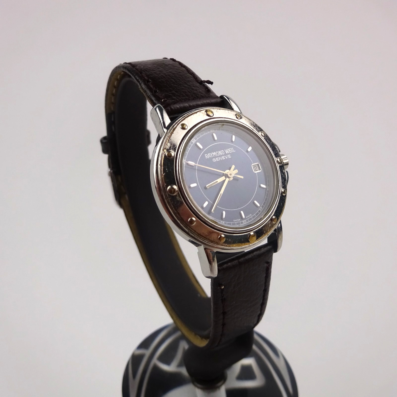 Raymond Weil Tango 5360 Watch Blue Dial Women’s Brown Leather Strap