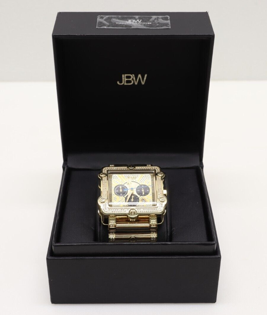 JBW Men’s Luxury Phantom 1.00 ctw Diamond Chronograph Wrist Watch