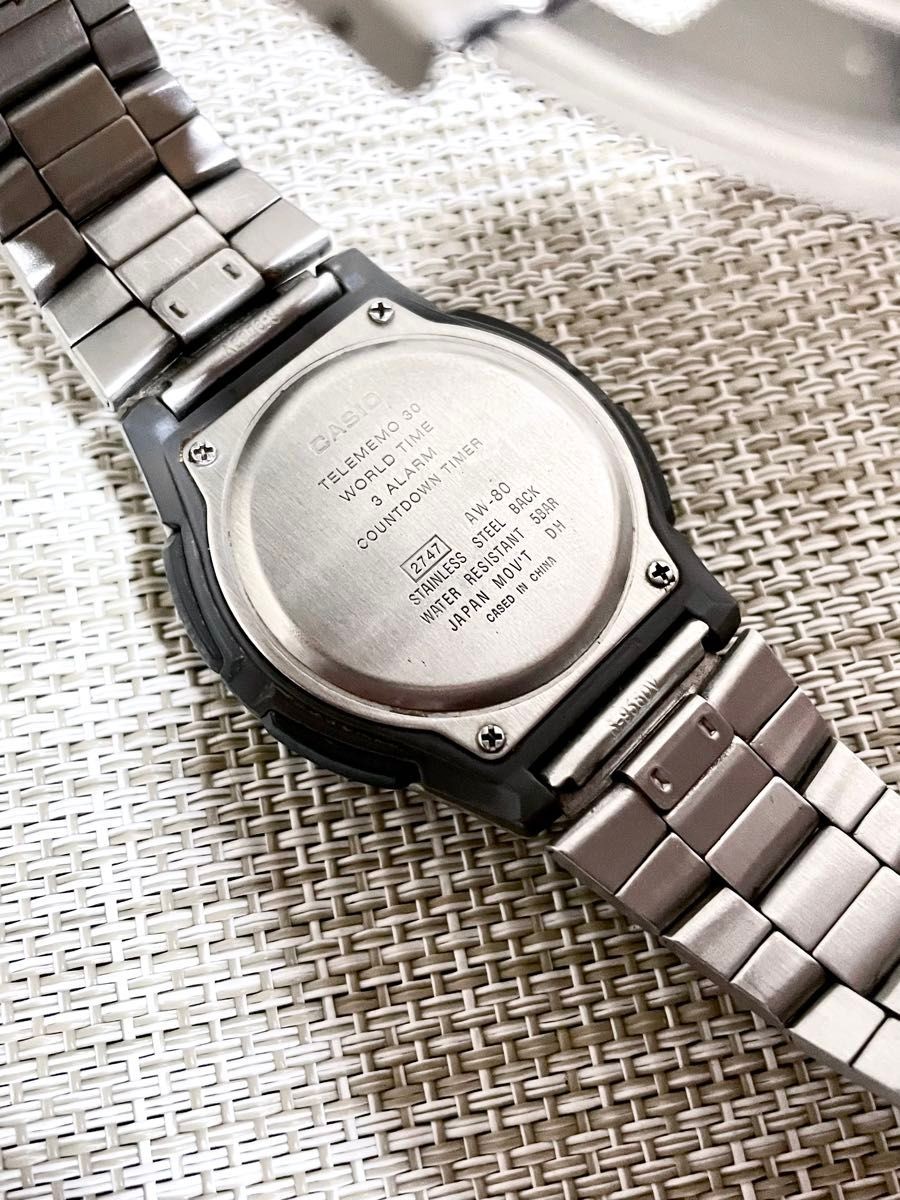 CASIO AW80 Telememo 30 Illuminator Ana-Digi Watch