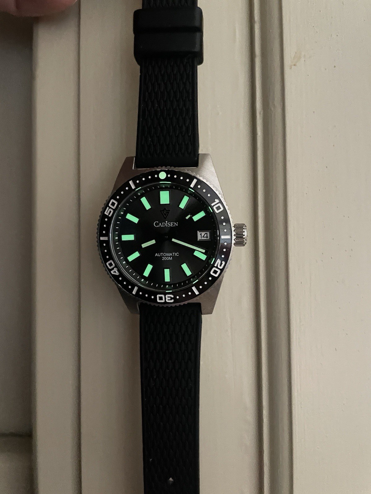 Cadisen C8207 Men Automatic Divers Watch 38MM 62 mas Homage