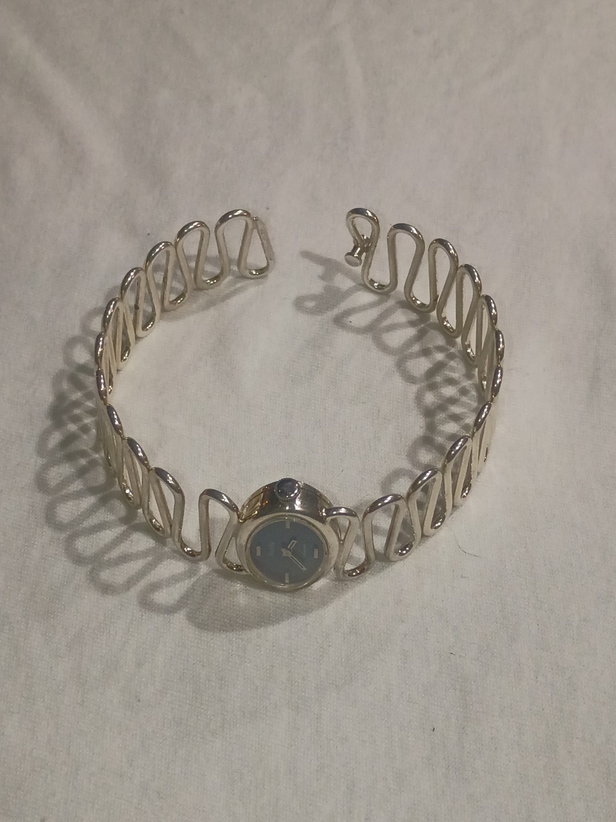 Nivada Grenchen & Andreas Daub Modernist .800 Silver Watch ( Running).