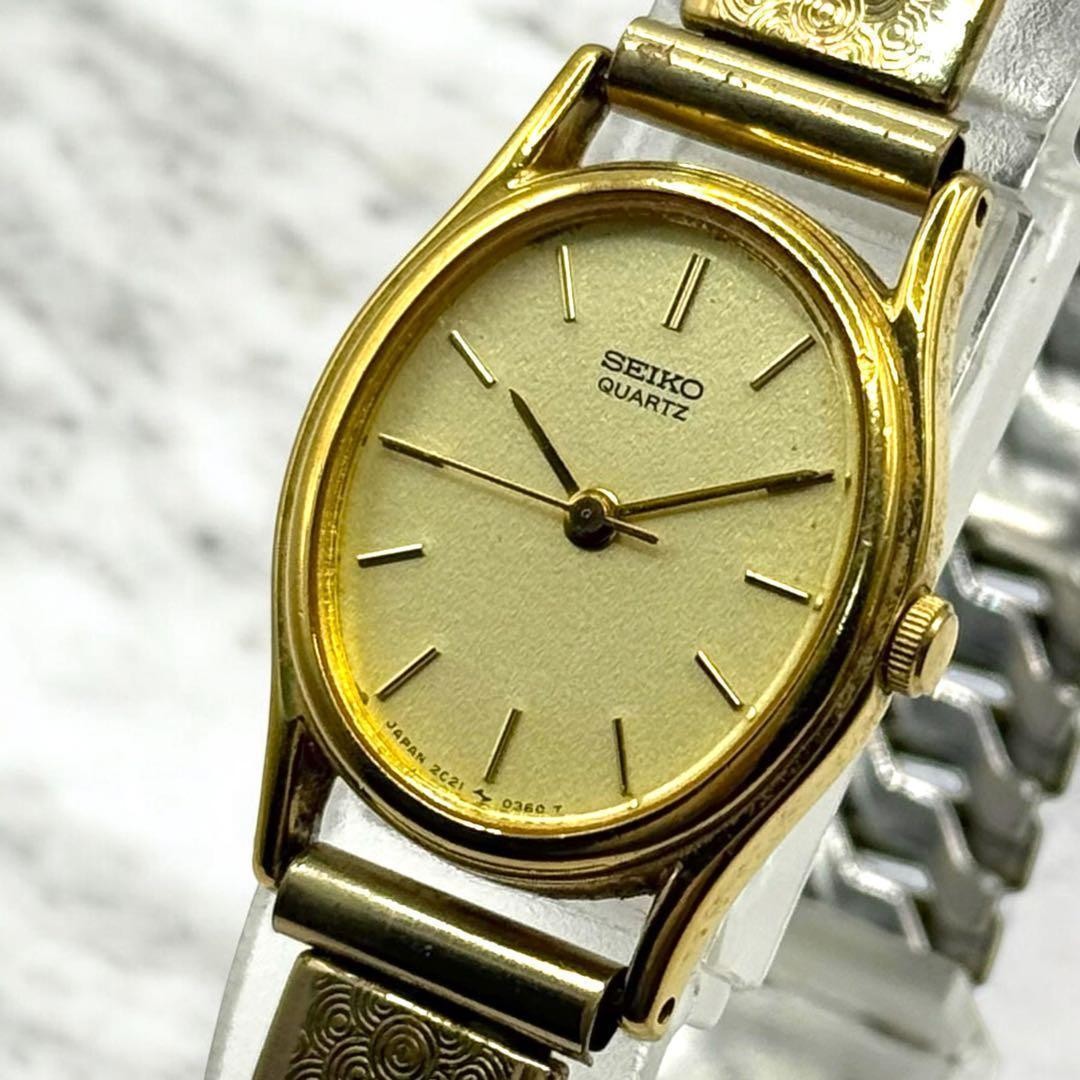 Excellent condition, fully functional SEIKO quartz watch with new battery, oval