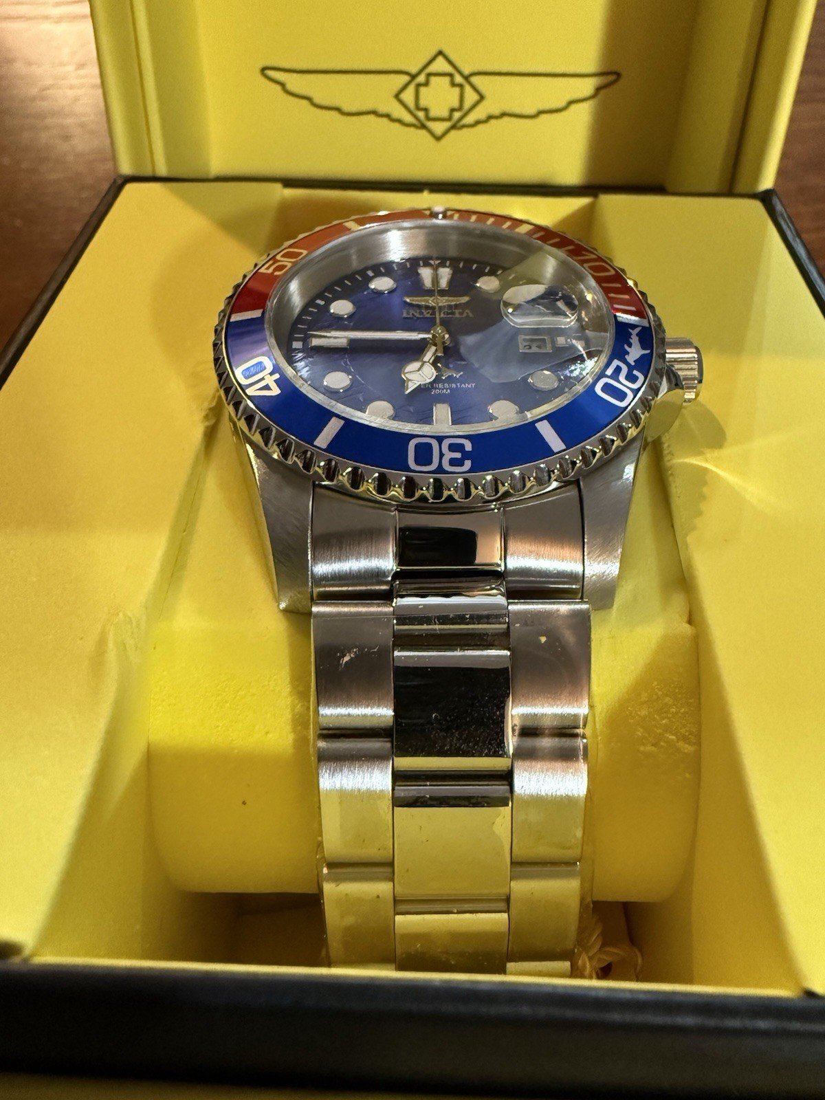 Invicta Pro Diver Isobar Watch 42mm Black Dial Pepsi Bezel