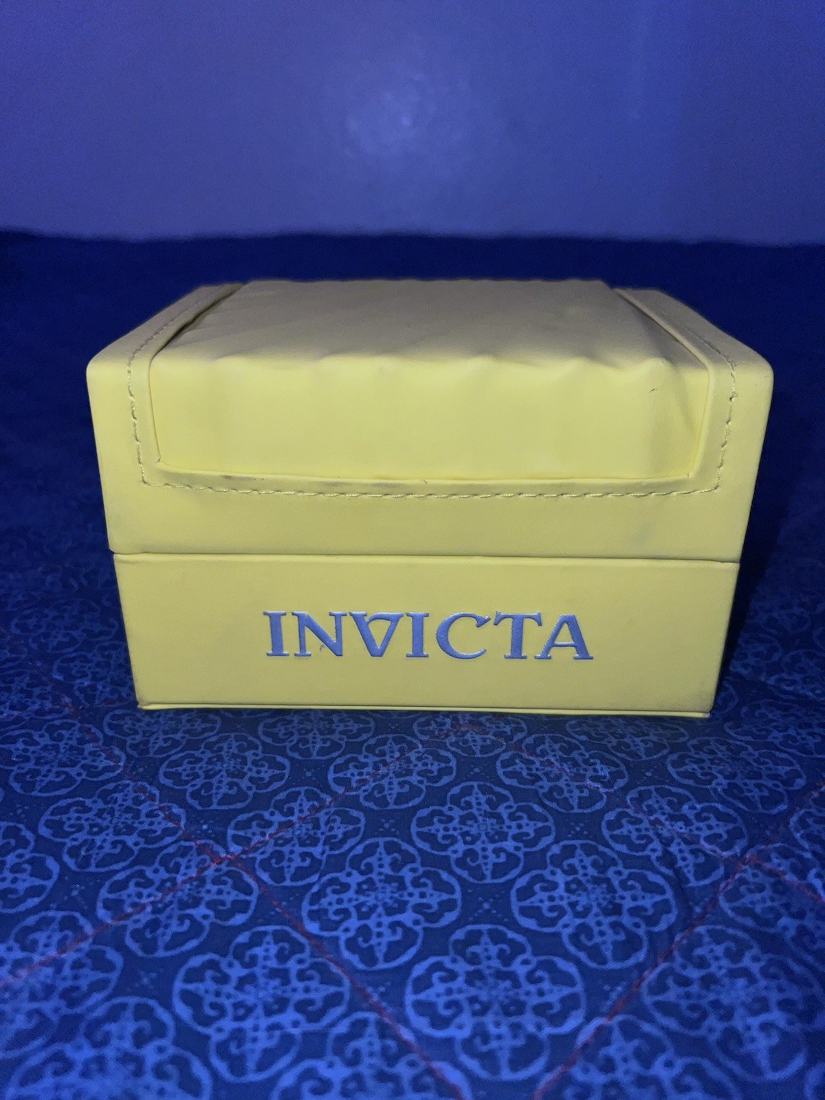 Invicta Men’s Automatic Skeleton Dial Watch Silver Case Black Leather Strap Box