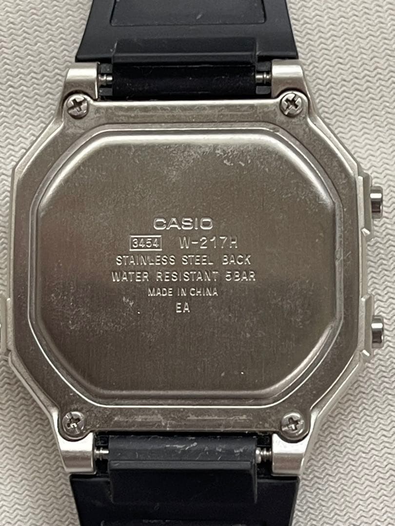 Working condition CASIO W-217H digital wristwatch (main unit)
