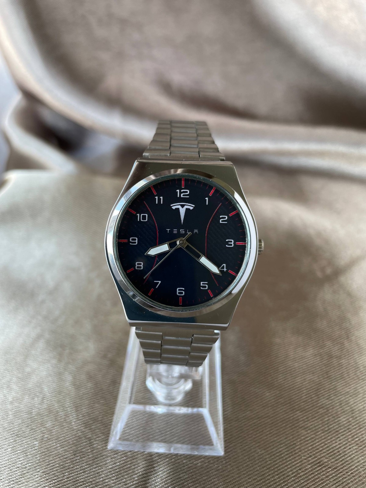 Tesla, handmade watch, quartz movement, Tesla
