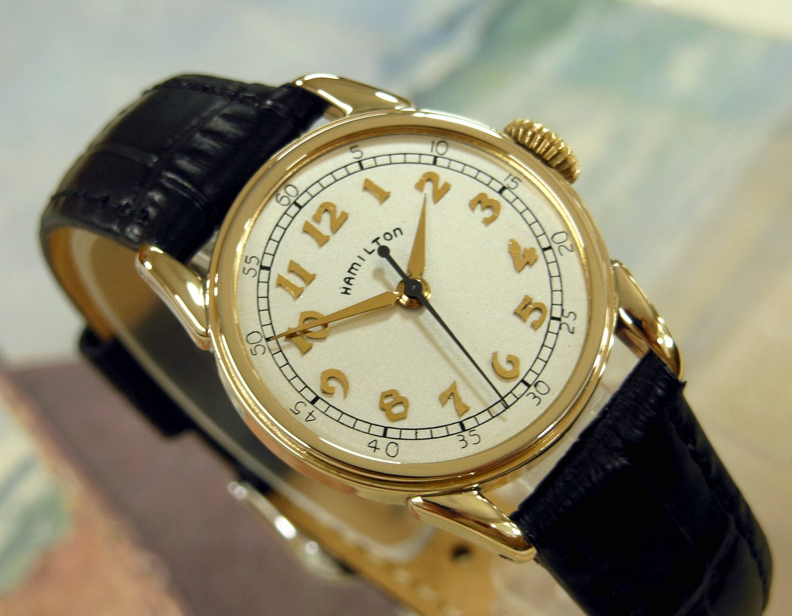 1946 Vintage HAMILTON SECOMETER, Stunning SILVER Dial, Serviced, 1 Year warranty
