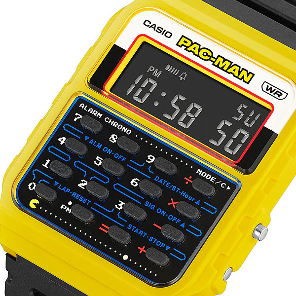 CASIO Classic CA-53WPC-1BJR PAC-MAN Collaboration Model Yellow