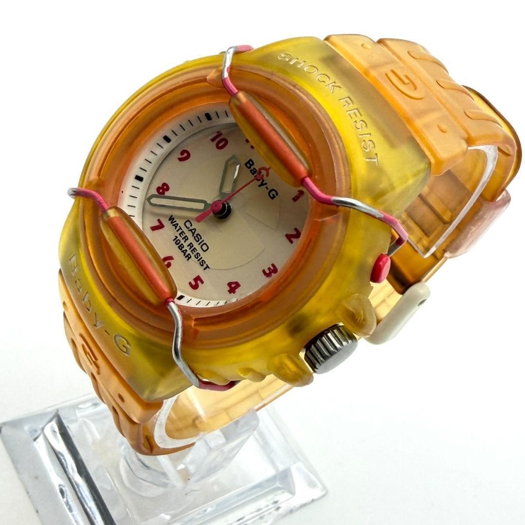 Casio Baby G wristwatch new battery backlight orange ladies working