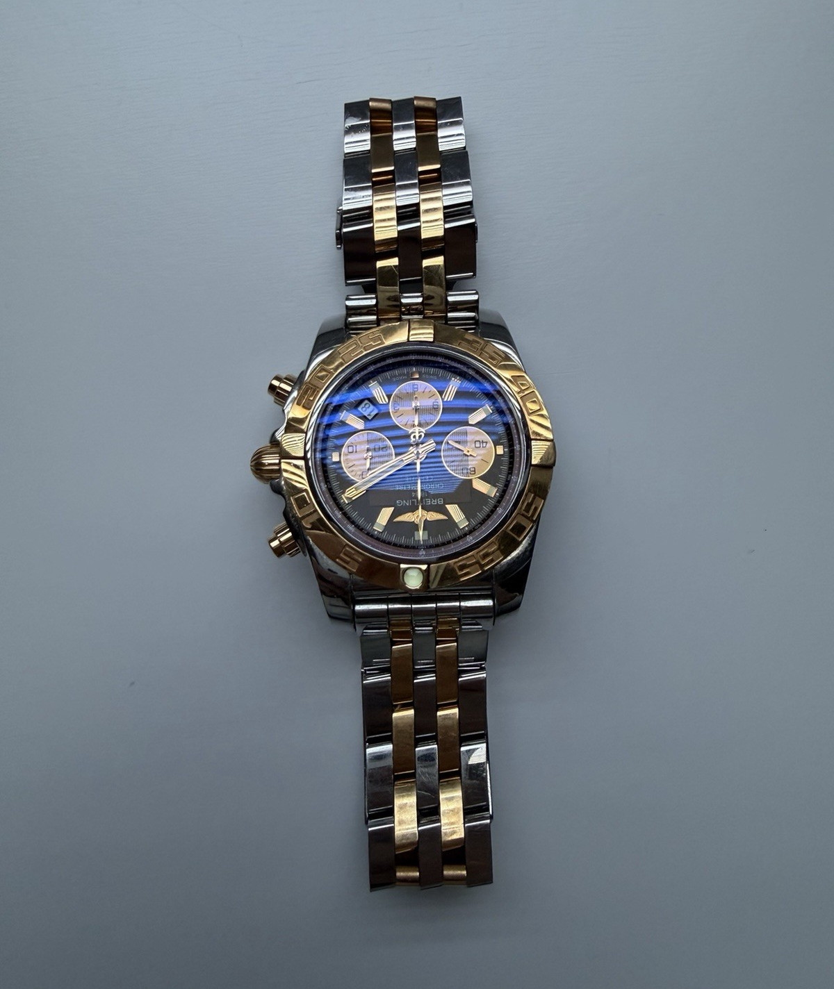 Breitling Chronomat 44 Auto Chronograph Two-Tone Bracelet Box & Papers