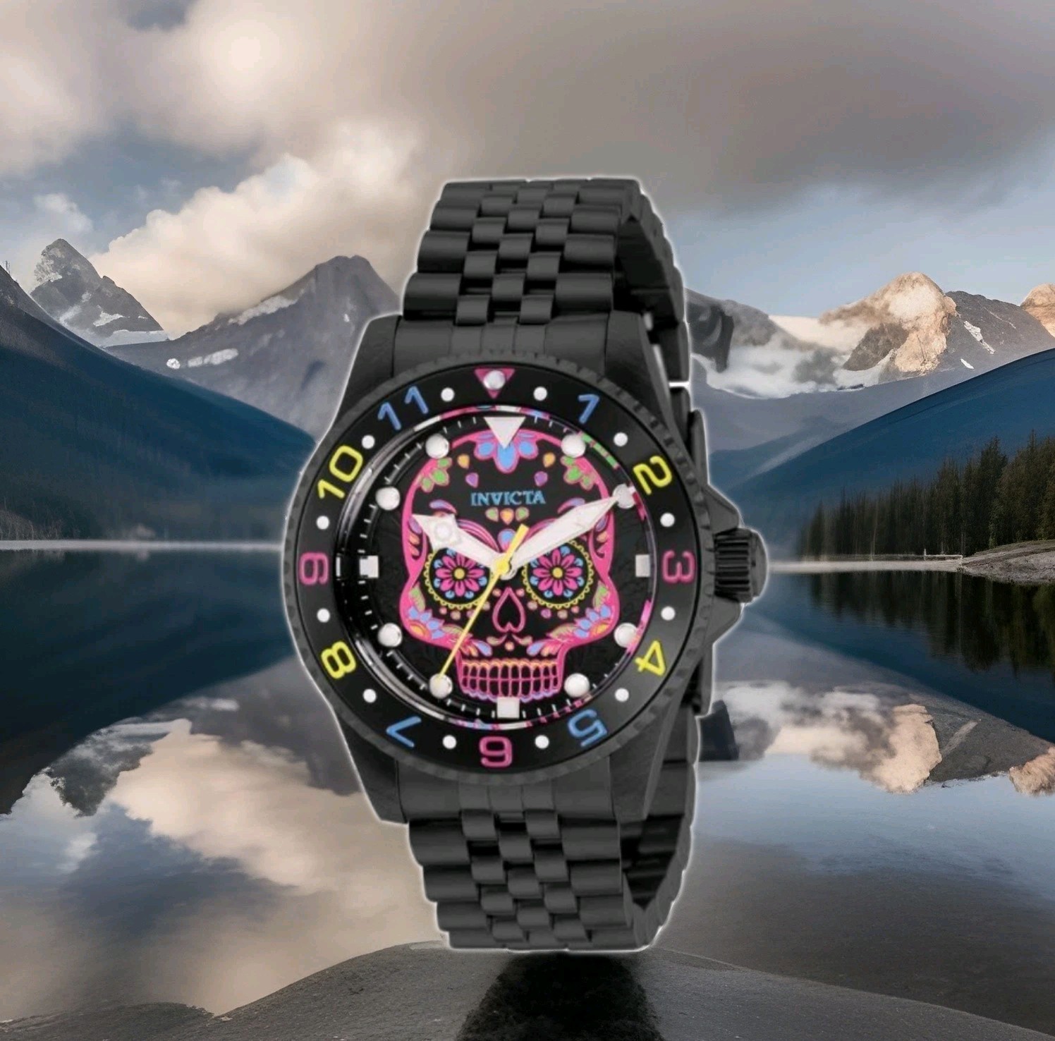 36859 – Invicta Pro Diver Dia De Los Muertos Men’s Watch – 40mm, Black