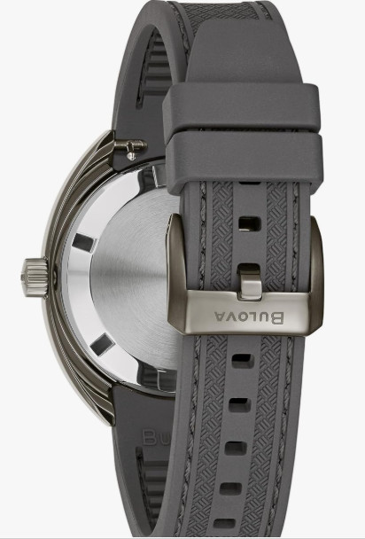 Bulova Oceanographer Automatic Devil Gray Ion GMT Watch 41 MM 98B407 NEW W/ Box