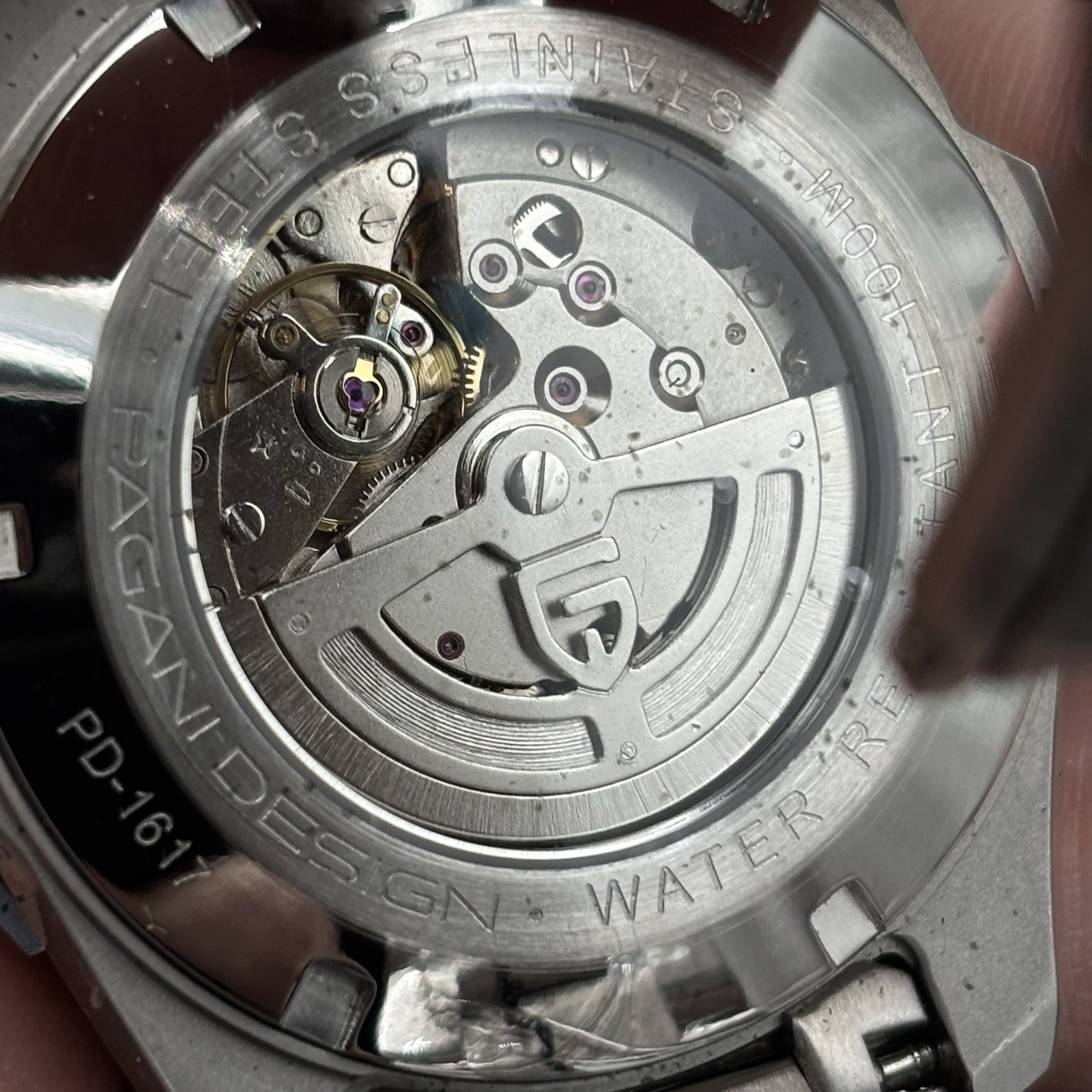 Pagani Design PD-1617 Men’s Automatic Watch Black Dial Diver Style Steel Box