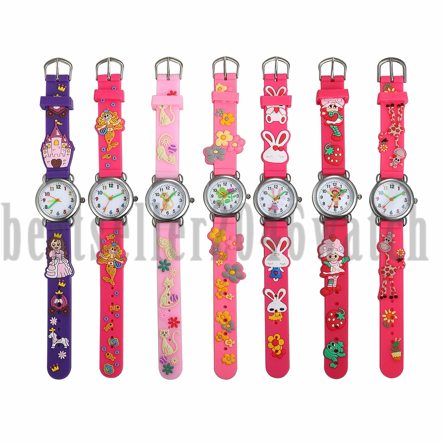 Cute Cartoon Pattern Watches Children Kids Girls Quartz Analog Wrist Watch Xmas