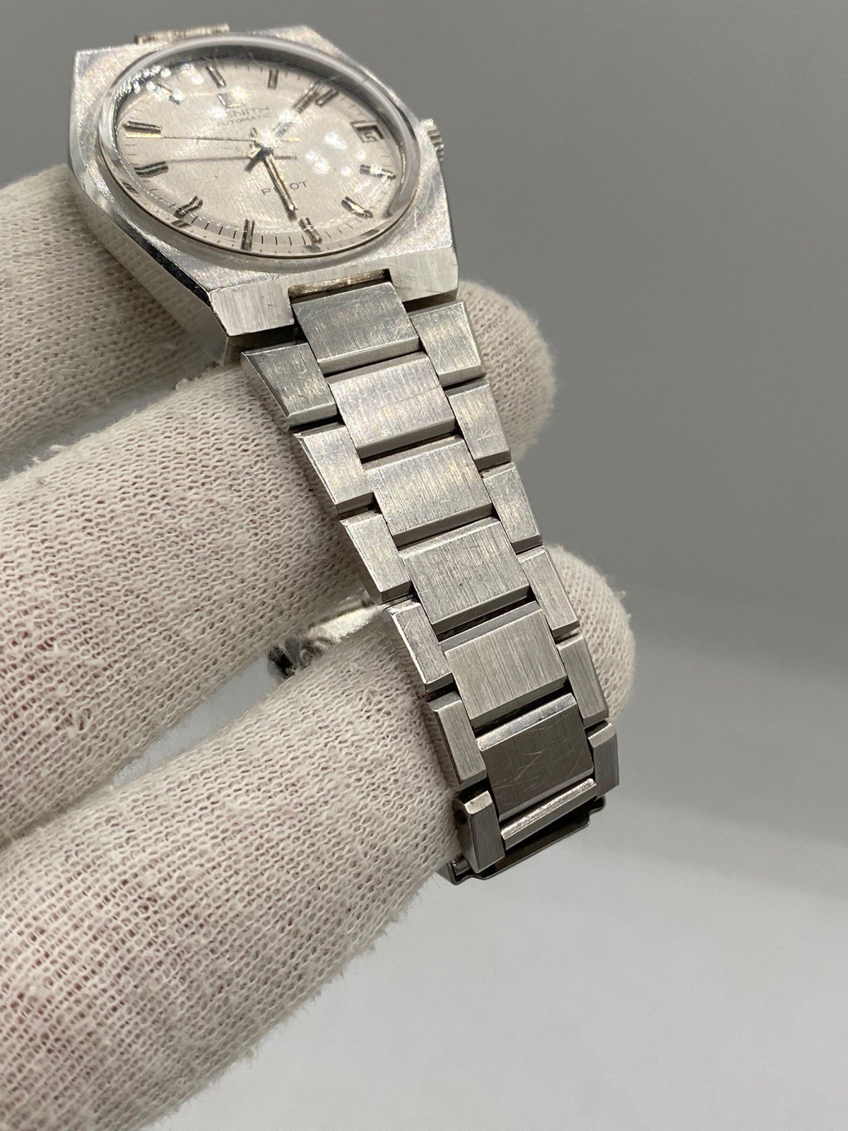 Extremely rare vintage Zenith Pilot automatic watch 01 0010 332, 1970 ca.